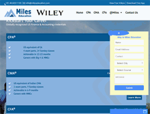 Tablet Screenshot of mileseducation.com